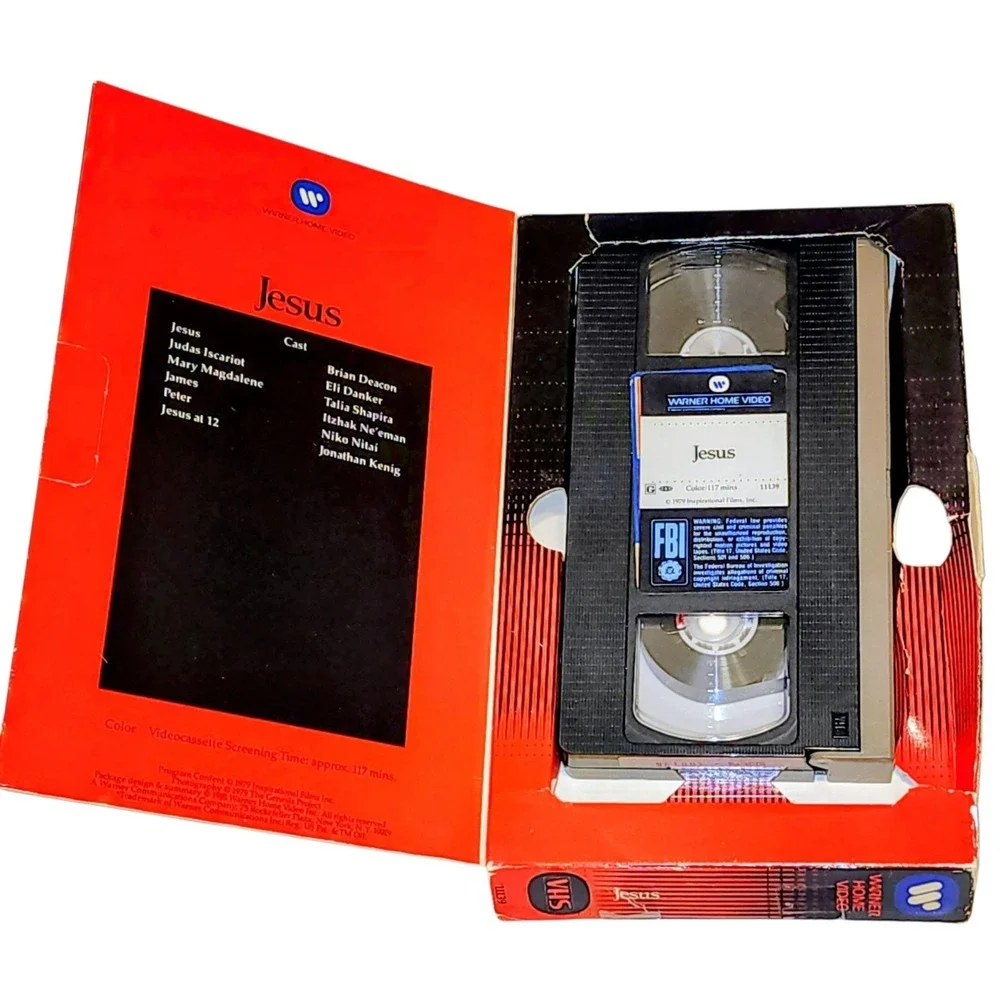 ✝️ Original Boxed WB Jesus Video Cassette VHS ✝️